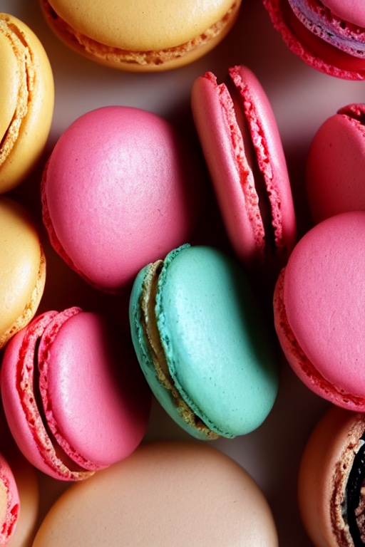 Stable Diffusion-generated macarons